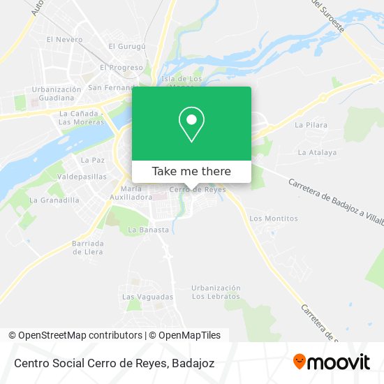 mapa Centro Social Cerro de Reyes