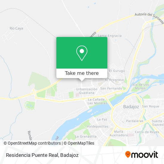 Residencia Puente Real map