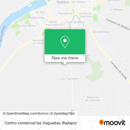 mapa Centro comercial las Vaguadas