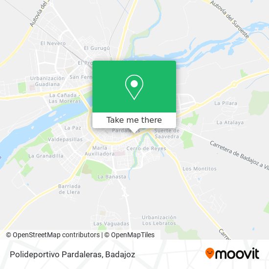 Polideportivo Pardaleras map