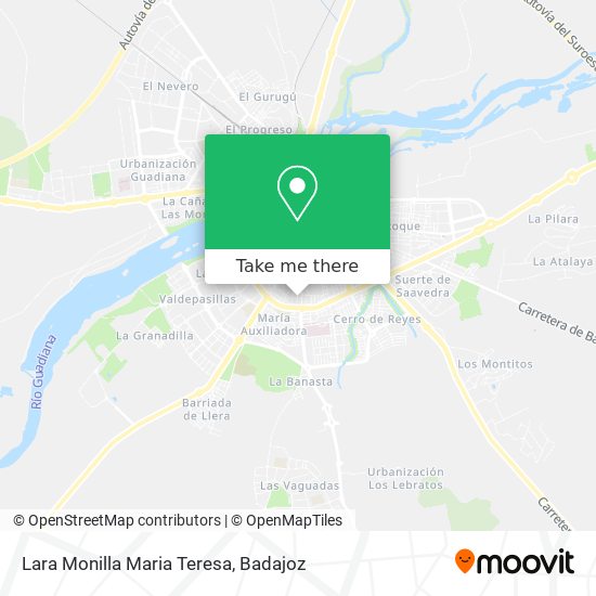 Lara Monilla Maria Teresa map