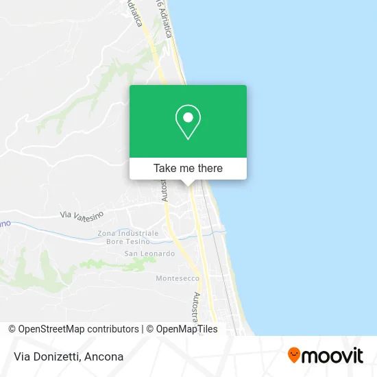 Donizetti Street map