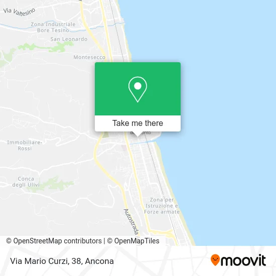 Via Mario Curzi, 38 map