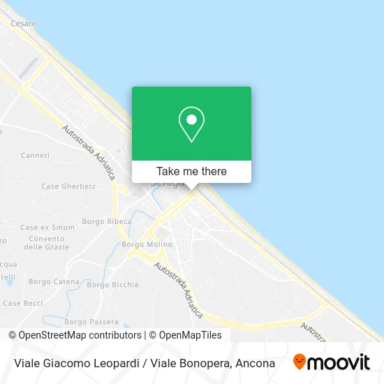 Giacomo Leopardi Avenue / Bonopera Avenue map