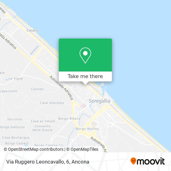 Via Ruggero Leoncavallo, 6 map
