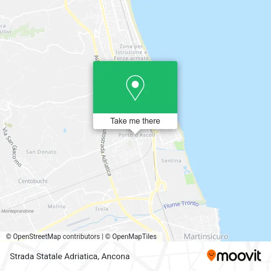 Strada Statale Adriatica map