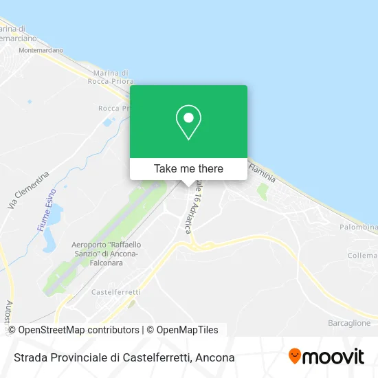 Strada Provinciale di Castelferretti map