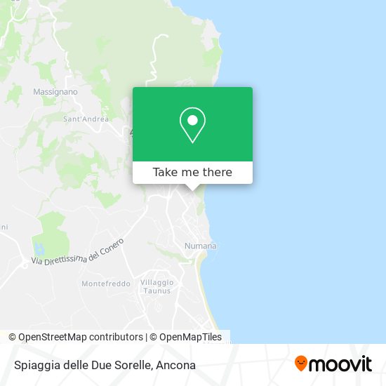 Spiaggia delle Due Sorelle map