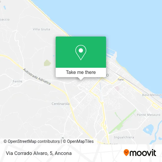 Via Corrado Alvaro, 5 map