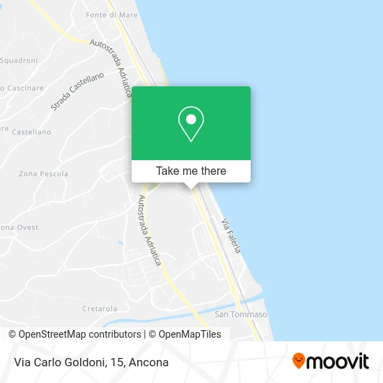 Via Carlo Goldoni, 15 map