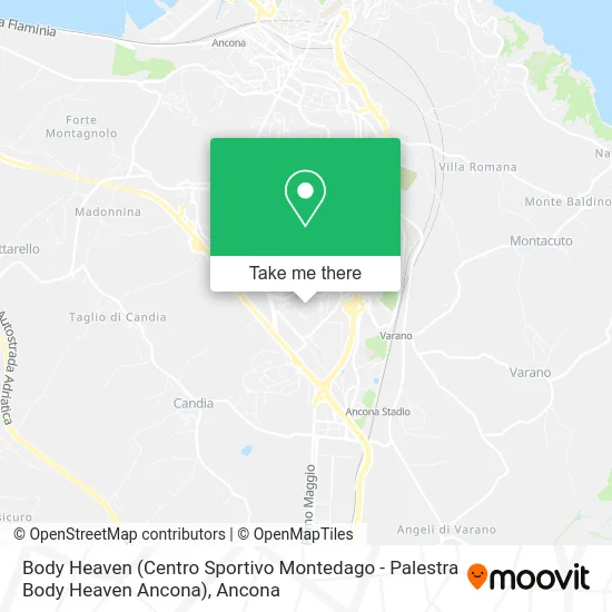 Body Heaven (Centro Sportivo Montedago - Palestra Body Heaven Ancona) map