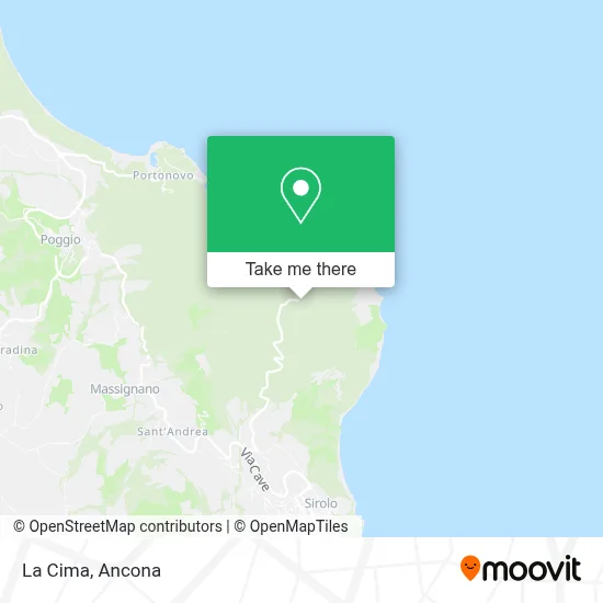 La Cima map