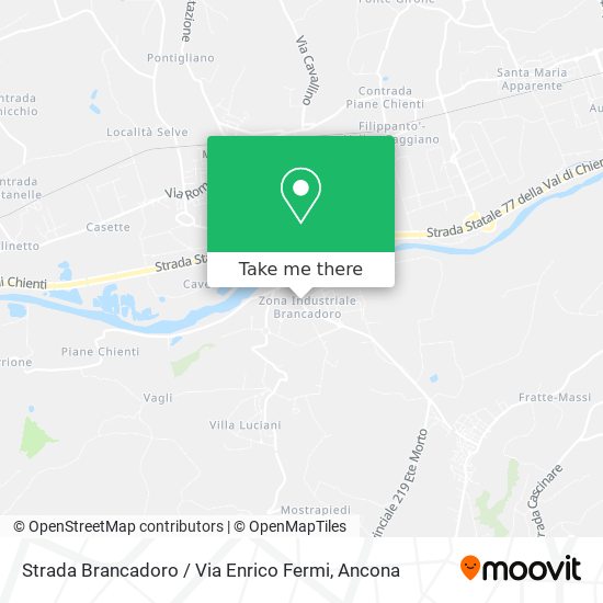 Strada Brancadoro / Via Enrico Fermi map