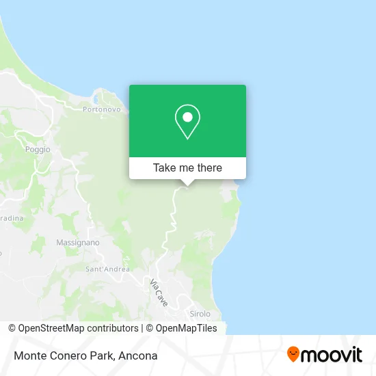 Monte Conero Park map