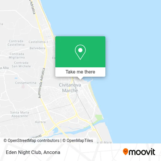 Eden Night Club map