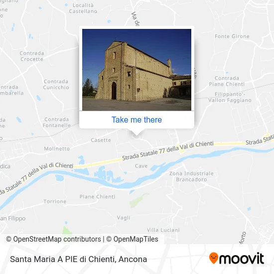 Santa Maria at the Feet of Chienti map