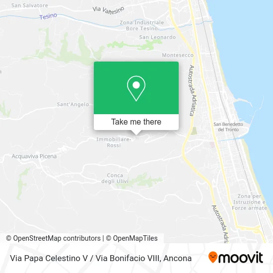 Via Papa Celestino V / Via Bonifacio VIII map