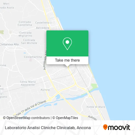 Laboratorio Analisi Cliniche Clinicalab map