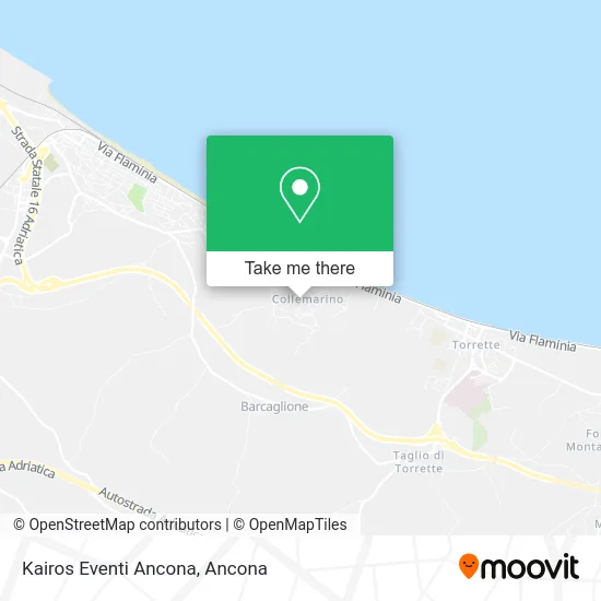 Kairos Eventi Ancona map