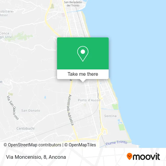 Via Moncenisio, 8 map