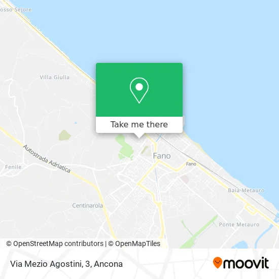 Via Mezio Agostini, 3 map