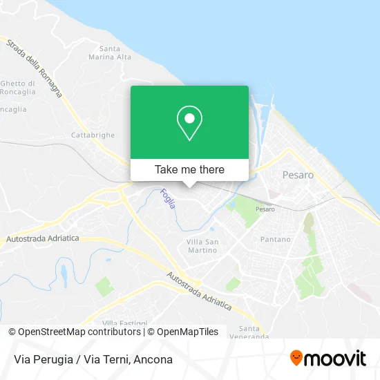 Via Perugia / Via Terni map