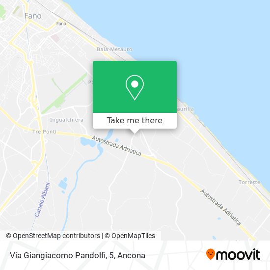 Via Giangiacomo Pandolfi, 5 map