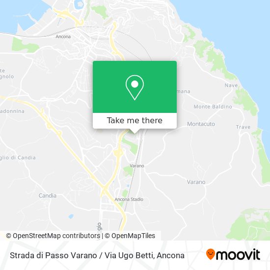 Strada di Passo Varano / Via Ugo Betti map