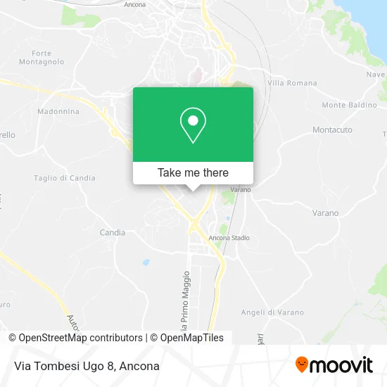Via Tombesi Ugo  8 map