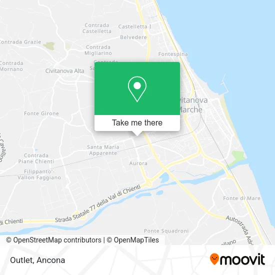 Outlet map