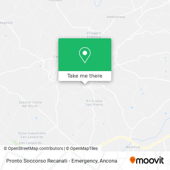 Pronto Soccorso Recanati - Emergency map