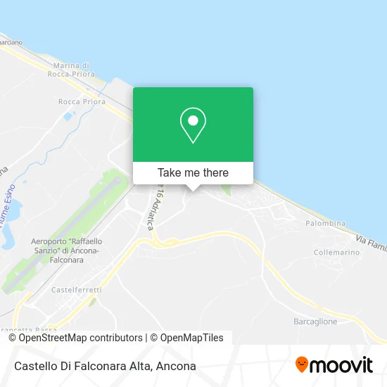 Castello Di Falconara Alta map