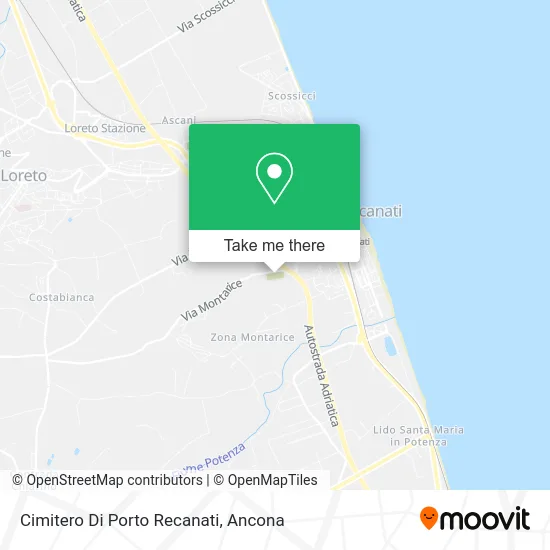 Cimitero Di Porto Recanati map