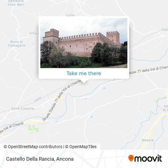 Castello Della Rancia map