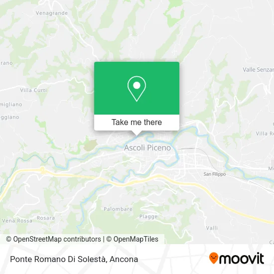 Ponte Romano Di Solestà map