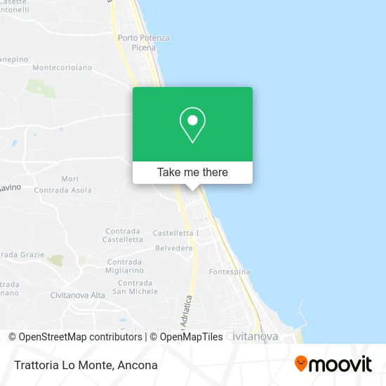 Trattoria Lo Monte map