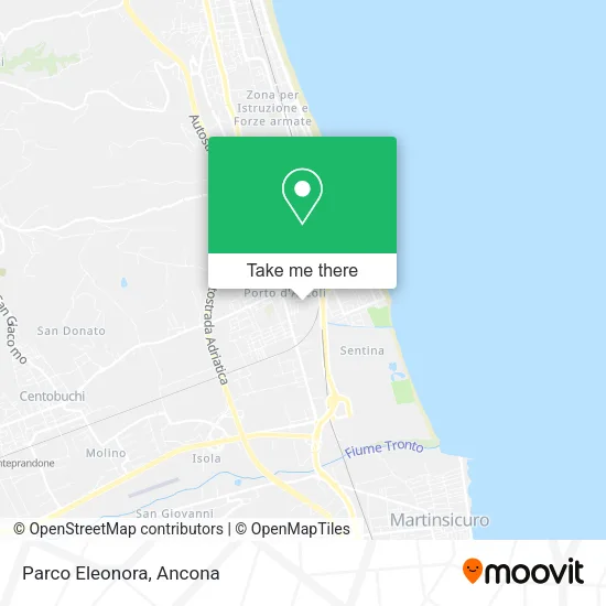 Parco Eleonora map