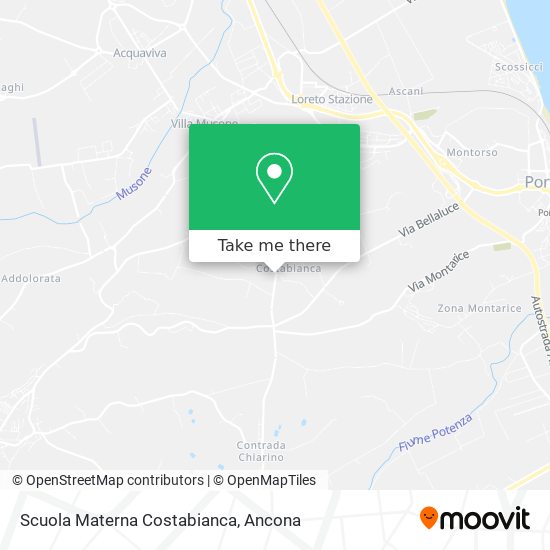 Scuola Materna Costabianca map