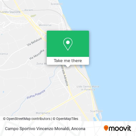 Campo Sportivo Vincenzo Monaldi map