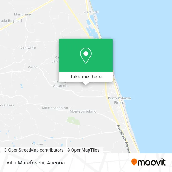 Villa Marefoschi map