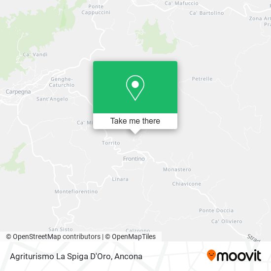 Agriturismo La Spiga D'Oro map