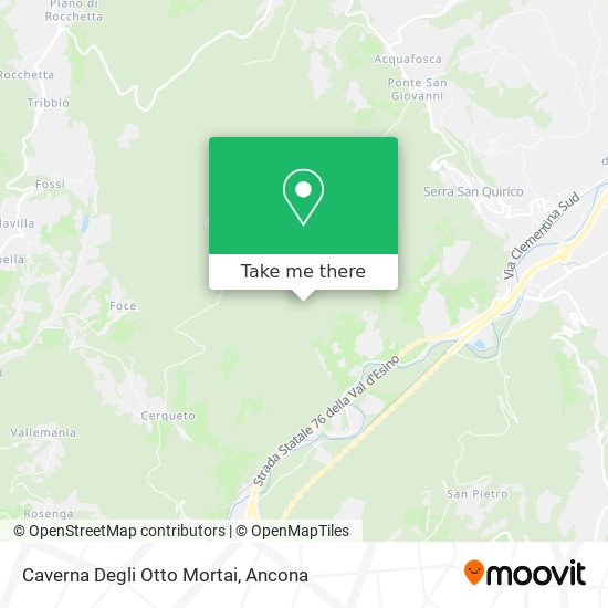 Caverna Degli Otto Mortai map