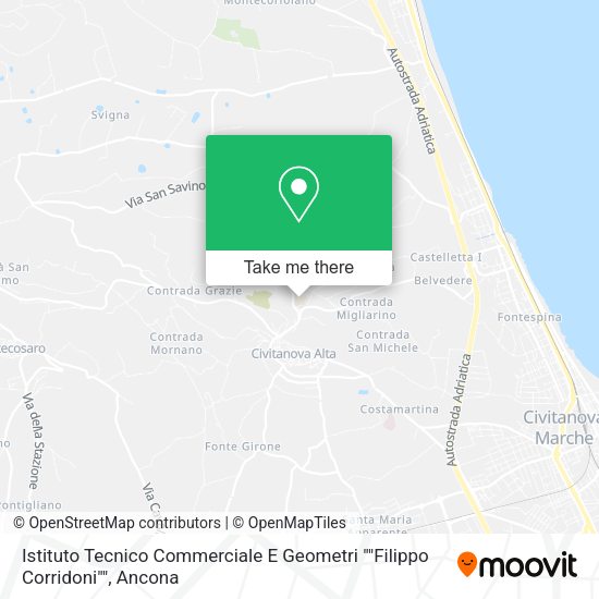 Istituto Tecnico Commerciale E Geometri ""Filippo Corridoni"" map