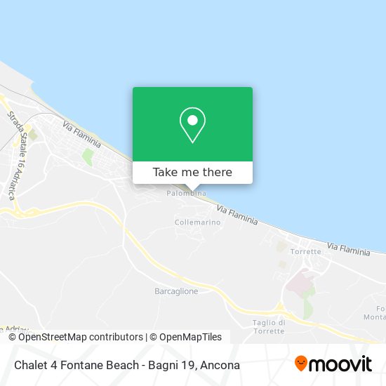 Chalet 4 Fontane Beach - Bagni 19 map