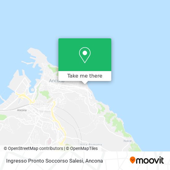 Ingresso Pronto Soccorso Salesi map