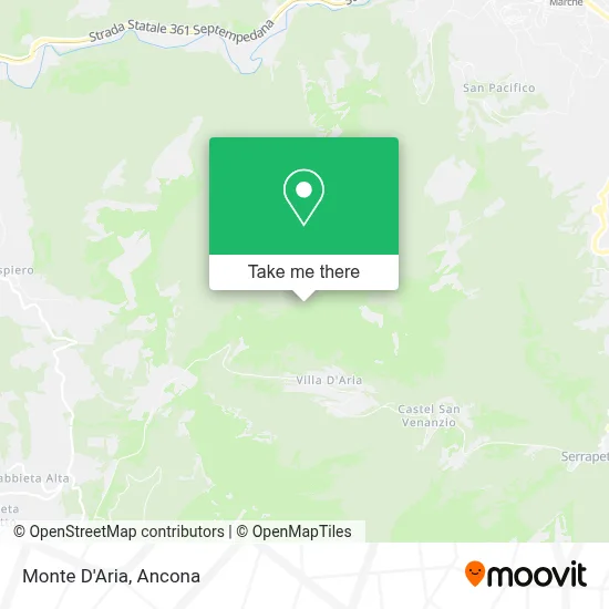 Monte D'Aria map