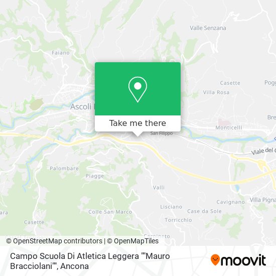 Campo Scuola Di Atletica Leggera ""Mauro Bracciolani"" map