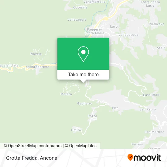 Grotta Fredda map
