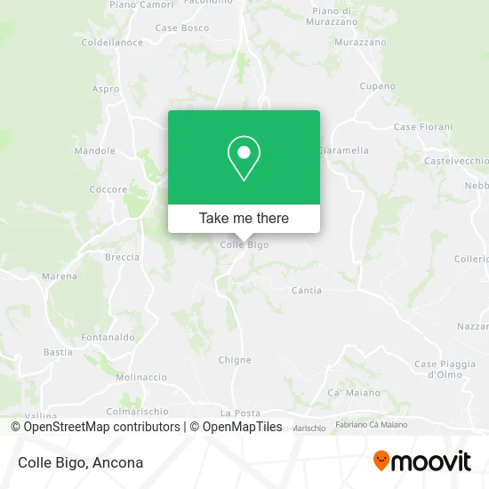 Colle Bigo map