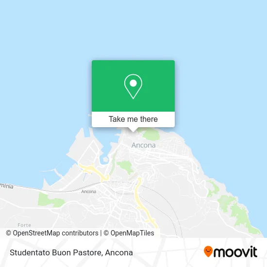 Studentato Buon Pastore map